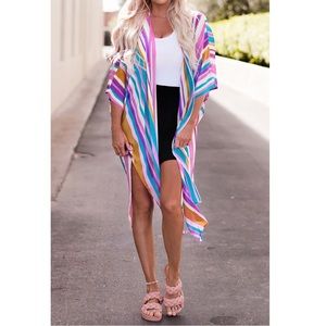 Striped kimono